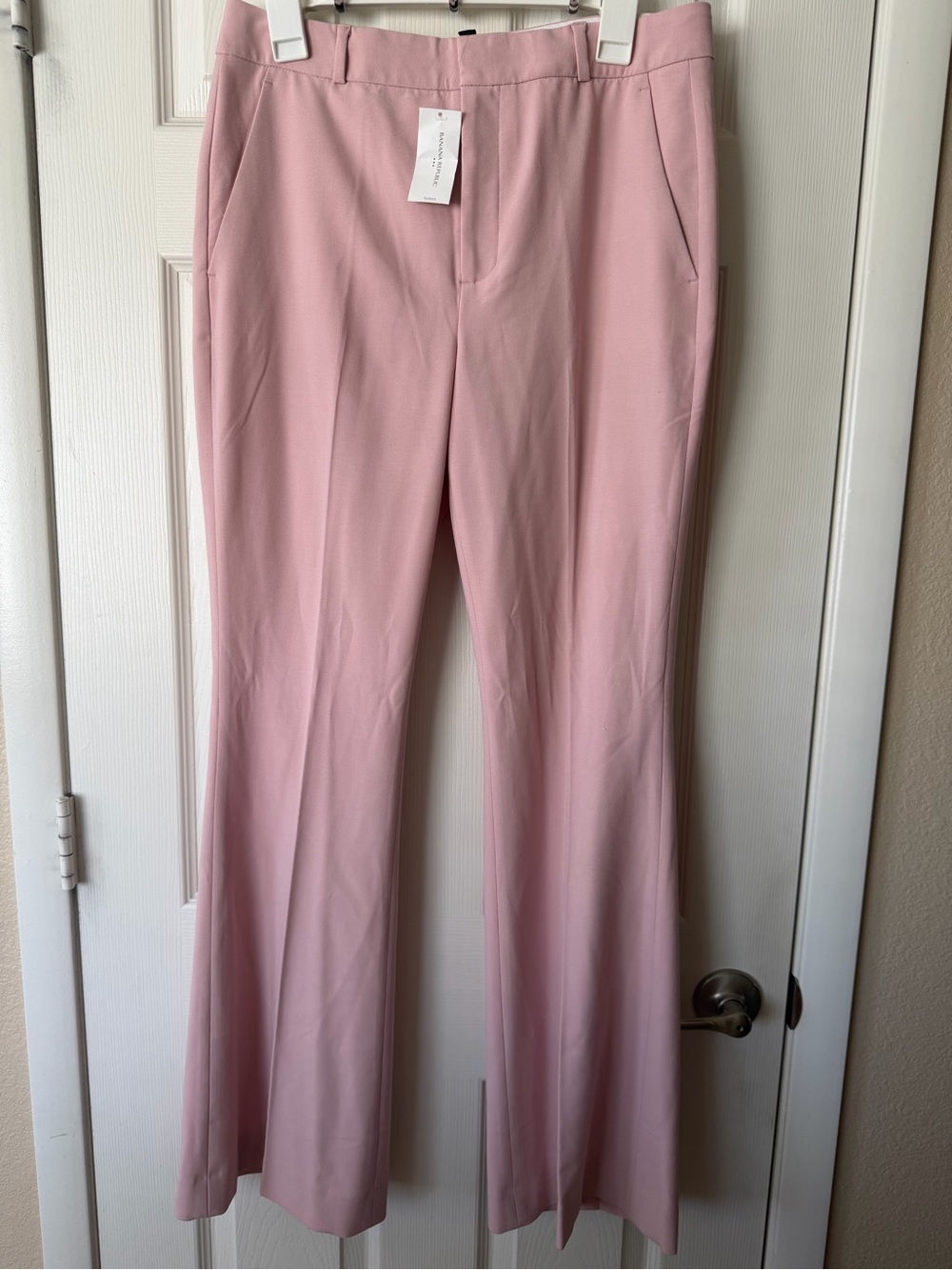 Banana Republic Blush Wide-Leg Tailored Pants - Picture 1 of 4